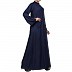 Casual front open abaya- Navy Blue Casual front open abaya- Navy Blue
